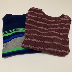 Cat and Jack Bundle of 2 Boys Long Sleeve Shirts